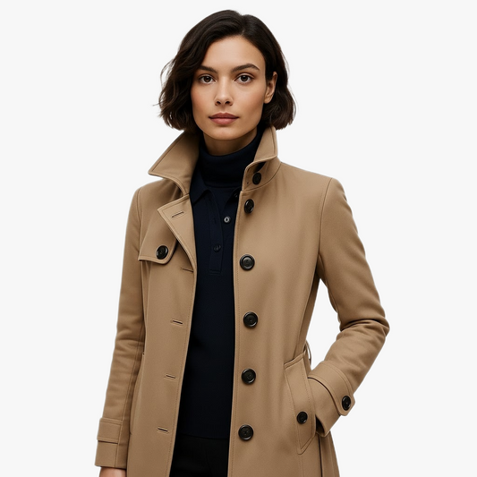 Manteau long élégant pour femmes automne hiver
