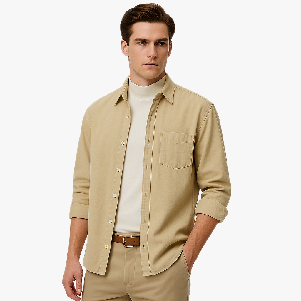 Chemise décontractée à manches longues élégante