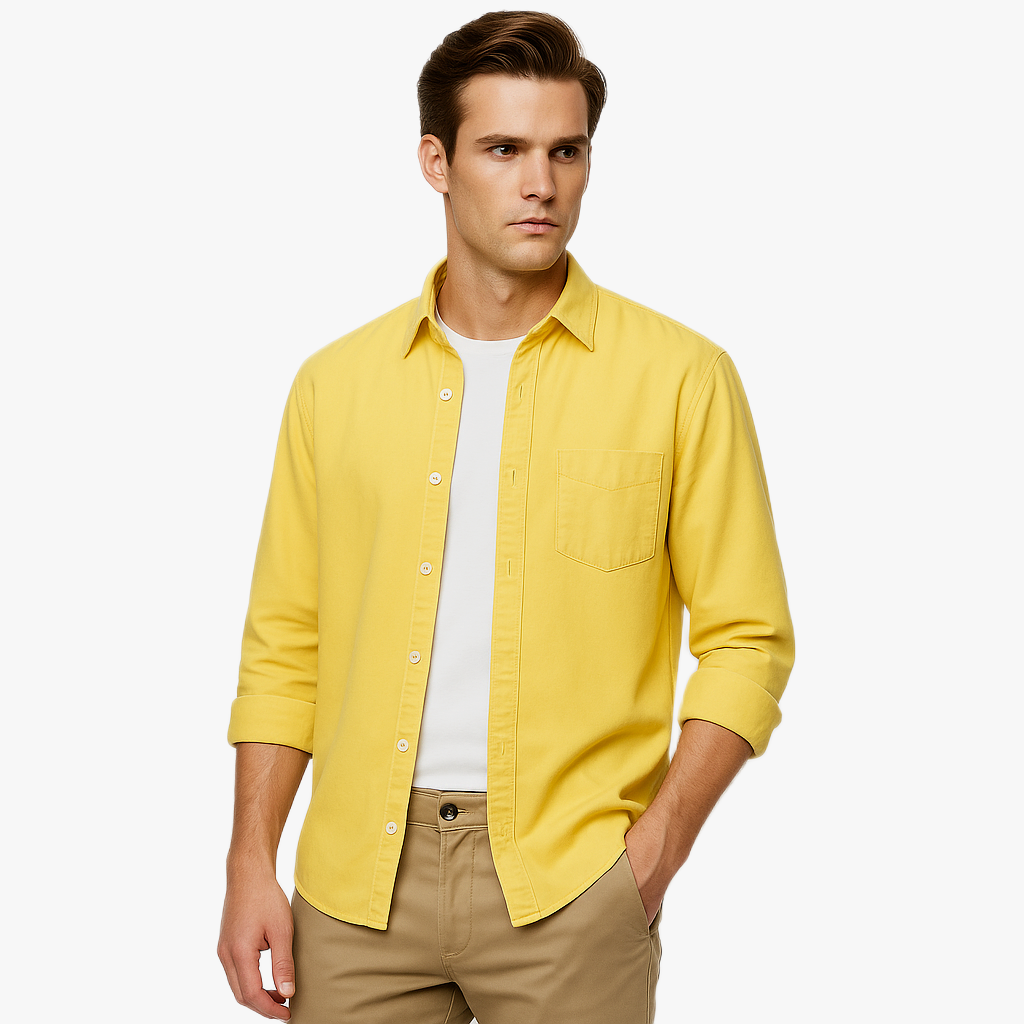 Chemise décontractée à manches longues élégante