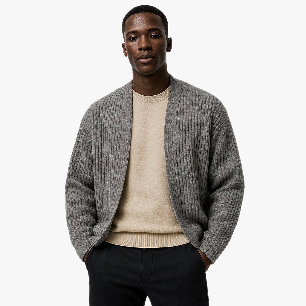 Cardigan Tricoté Confortable pour Hommes