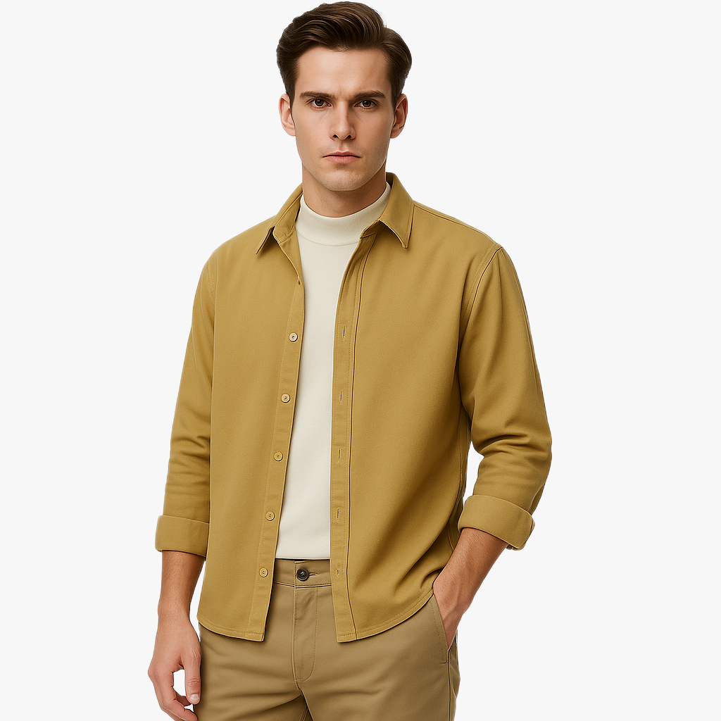Chemise décontractée à manches longues élégante