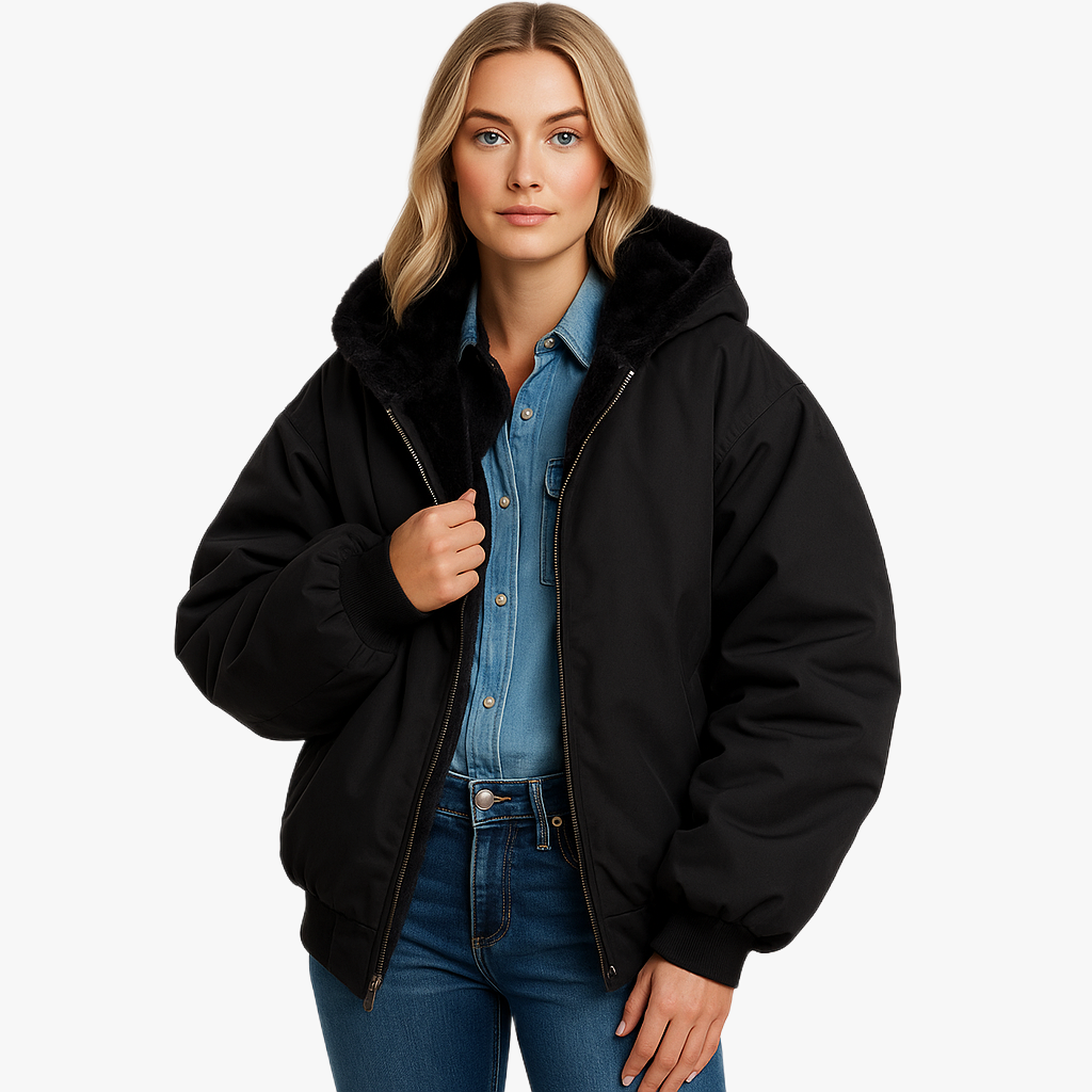 Veste d'hiver femme chaude et douillette