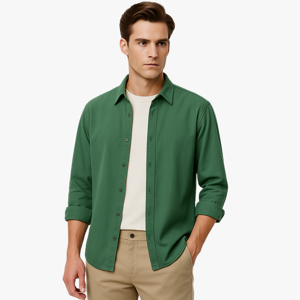 Chemise décontractée à manches longues élégante