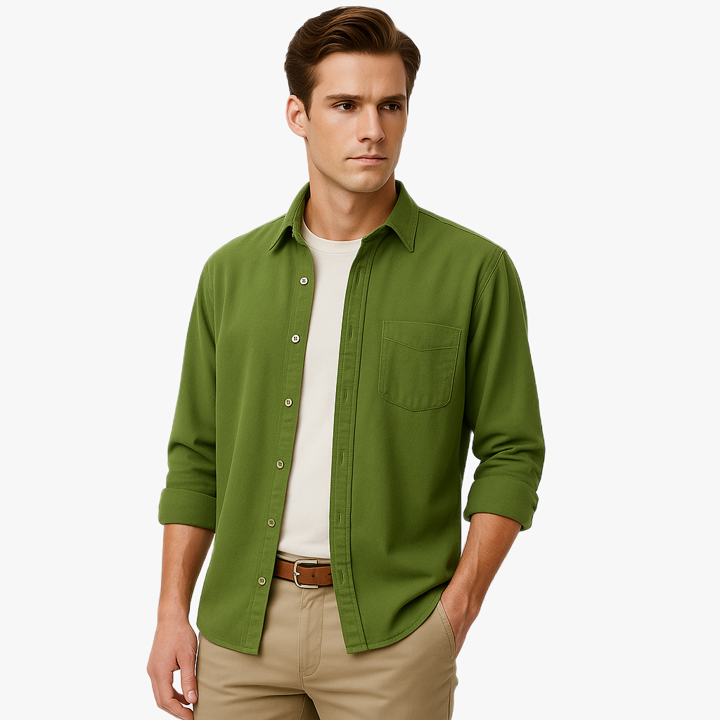 Chemise décontractée à manches longues élégante