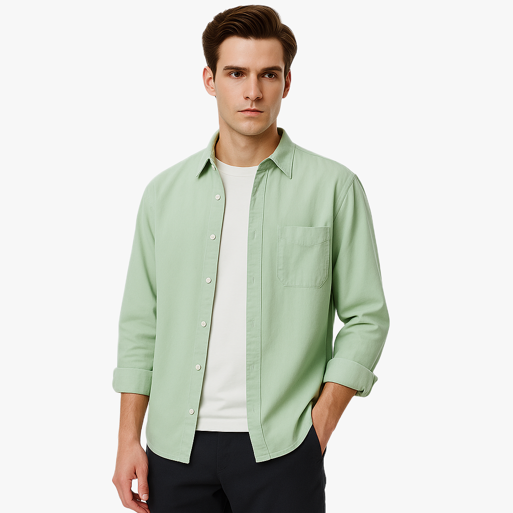 Chemise décontractée à manches longues élégante