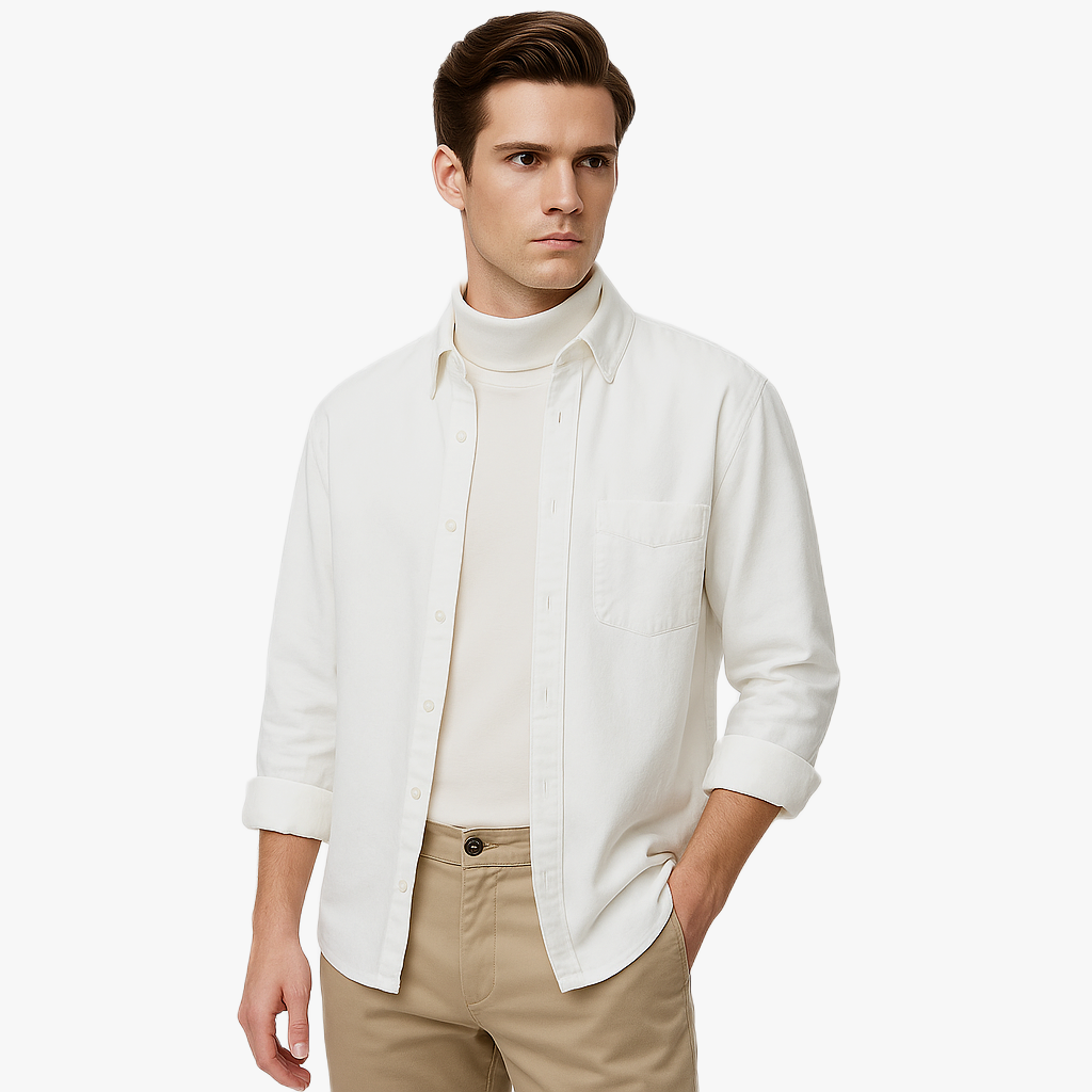 Chemise décontractée à manches longues élégante