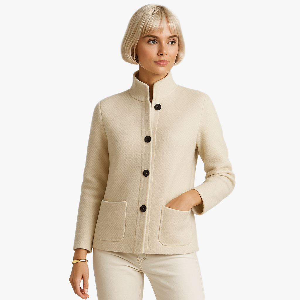 Cardigan en laine tricoté pour femme élégant