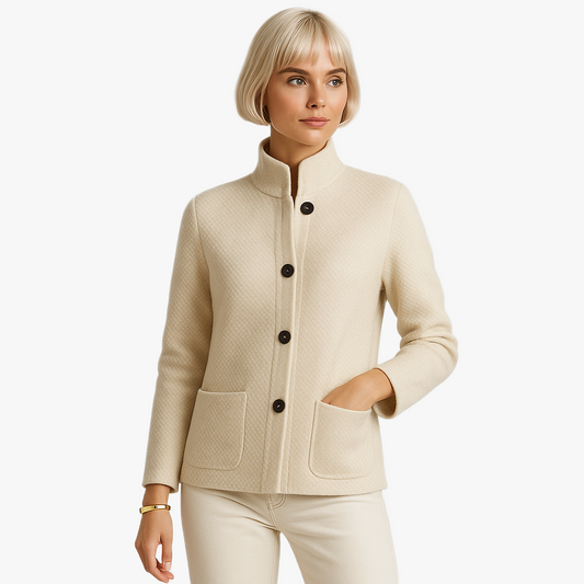 Cardigan en laine tricoté pour femme élégant