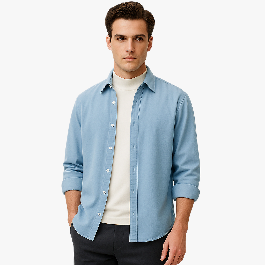 Chemise décontractée à manches longues élégante