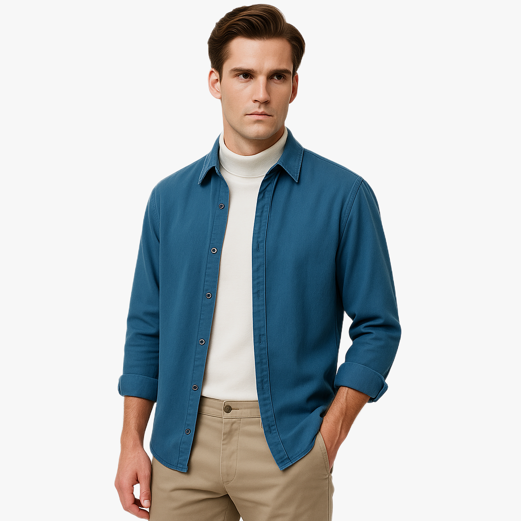 Chemise décontractée à manches longues élégante