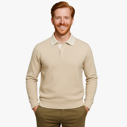 Polo Élégant à Manches Longues pour Hommes