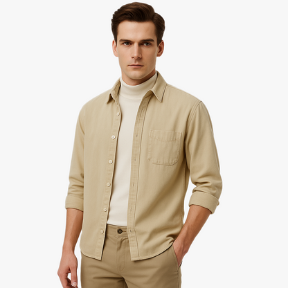Chemise décontractée à manches longues élégante
