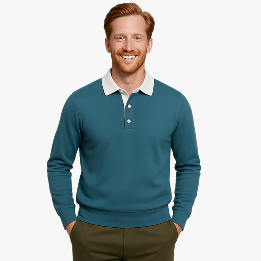 Polo Élégant à Manches Longues pour Hommes